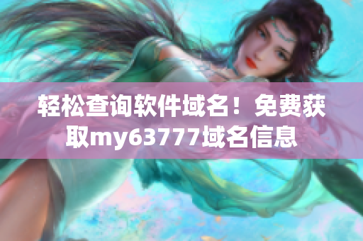 轻松查询软件域名！免费获取my63777域名信息