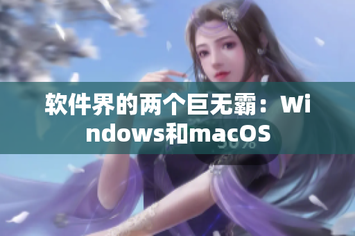 软件界的两个巨无霸：Windows和macOS