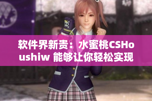 软件界新贵：水蜜桃CSHoushiw 能够让你轻松实现网络编程