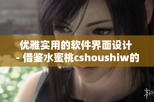 优雅实用的软件界面设计 - 借鉴水蜜桃cshoushiw的精美设计