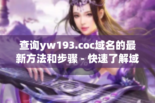 查询yw193.coc域名的最新方法和步骤 - 快速了解域名信息