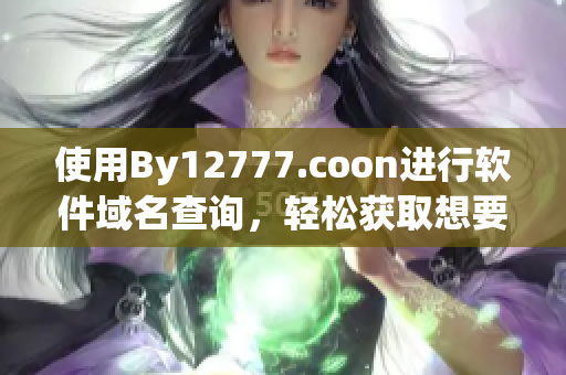 使用By12777.coon进行软件域名查询，轻松获取想要的信息