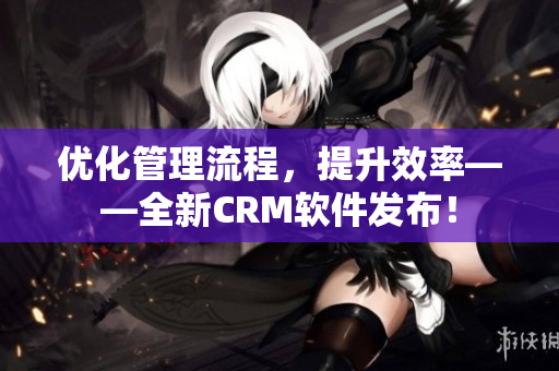 优化管理流程，提升效率——全新CRM软件发布！