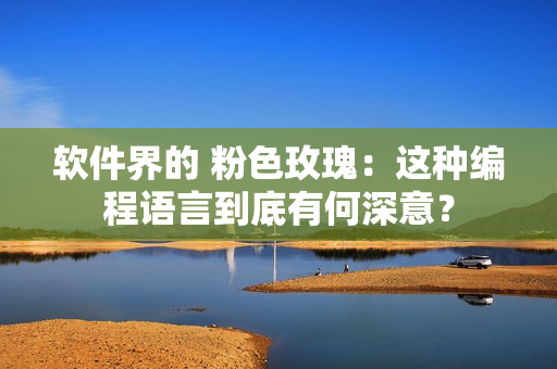 软件界的 粉色玫瑰：这种编程语言到底有何深意？