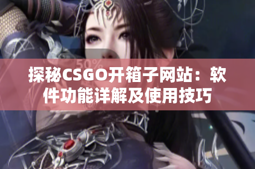 探秘CSGO开箱子网站：软件功能详解及使用技巧