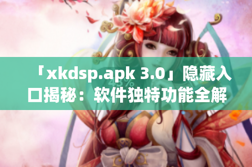 「xkdsp.apk 3.0」隐藏入口揭秘：软件独特功能全解析