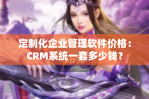 定制化企业管理软件价格：CRM系统一套多少钱？