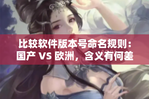 比较软件版本号命名规则：国产 VS 欧洲，含义有何差别？