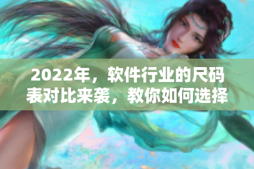 2022年，软件行业的尺码表对比来袭，教你如何选择最适合你的软件！