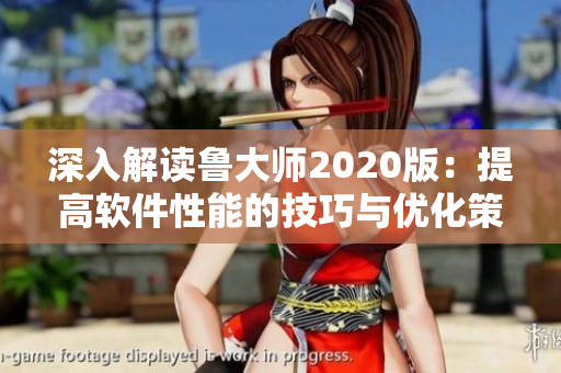 深入解读鲁大师2020版：提高软件性能的技巧与优化策略