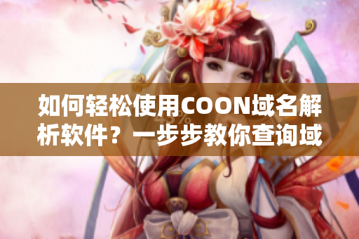 如何轻松使用COON域名解析软件？一步步教你查询域名信息