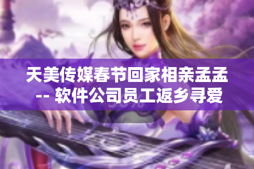 天美传媒春节回家相亲孟孟 -- 软件公司员工返乡寻爱记