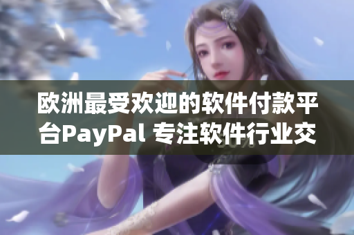 欧洲最受欢迎的软件付款平台PayPal 专注软件行业交易服务