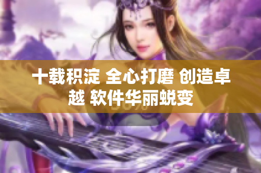 十载积淀 全心打磨 创造卓越 软件华丽蜕变