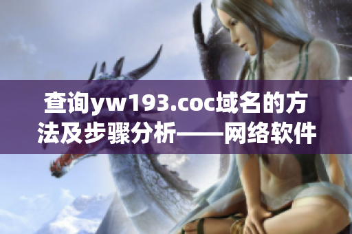 查询yw193.coc域名的方法及步骤分析——网络软件编辑指南