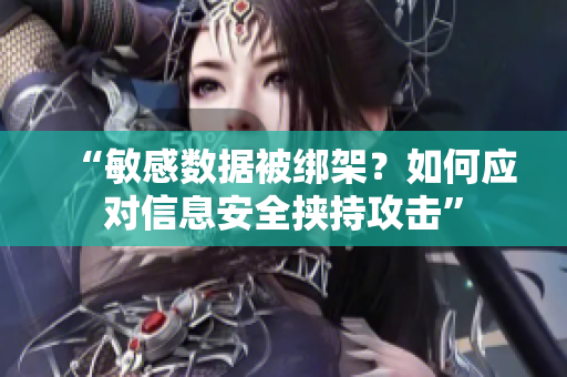 “敏感数据被绑架？如何应对信息安全挟持攻击”