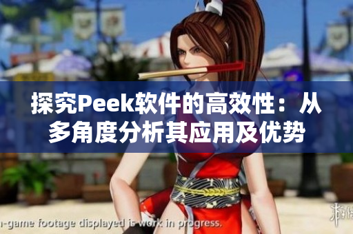 探究Peek软件的高效性：从多角度分析其应用及优势