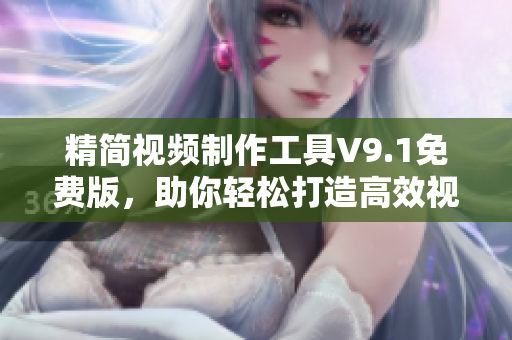 精简视频制作工具V9.1免费版，助你轻松打造高效视频