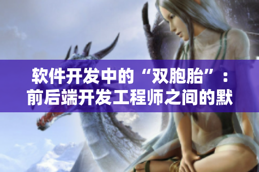 软件开发中的“双胞胎”：前后端开发工程师之间的默契合作