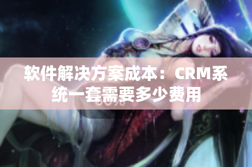 软件解决方案成本：CRM系统一套需要多少费用