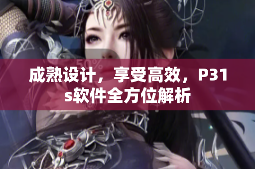 成熟设计，享受高效，P31s软件全方位解析