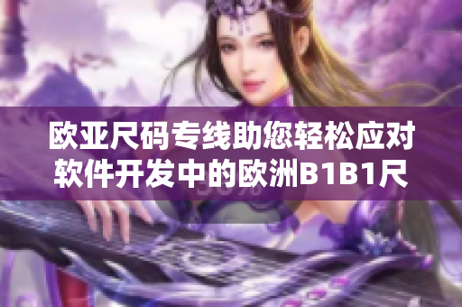 欧亚尺码专线助您轻松应对软件开发中的欧洲B1B1尺码需求