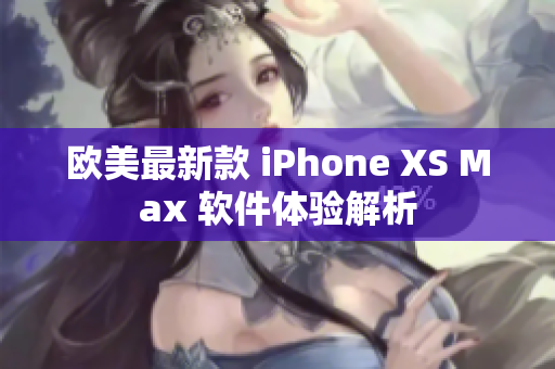 欧美最新款 iPhone XS Max 软件体验解析