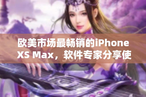 欧美市场最畅销的iPhone XS Max，软件专家分享使用技巧