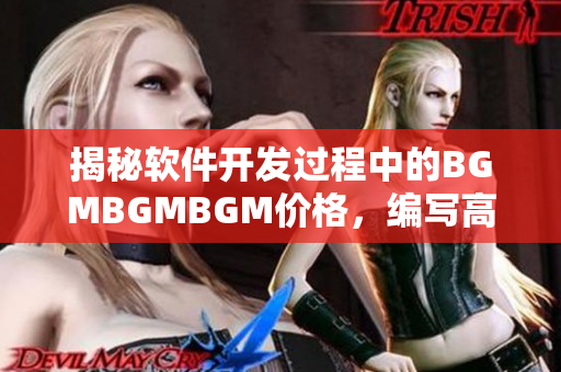 揭秘软件开发过程中的BGMBGMBGM价格，编写高质量文章必读！