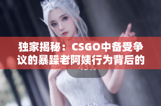 独家揭秘：CSGO中备受争议的暴躁老阿姨行为背后的软件原理及解析