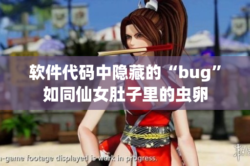 软件代码中隐藏的“bug”如同仙女肚子里的虫卵