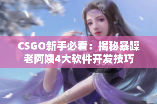 CSGO新手必看：揭秘暴躁老阿姨4大软件开发技巧