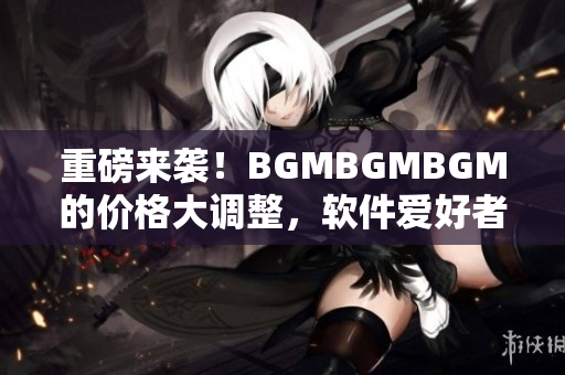 重磅来袭！BGMBGMBGM的价格大调整，软件爱好者请注意！