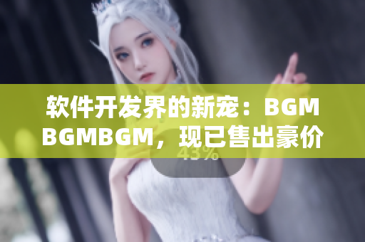 软件开发界的新宠：BGMBGMBGM，现已售出豪价！