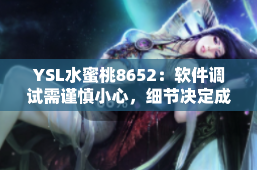 YSL水蜜桃8652：软件调试需谨慎小心，细节决定成败