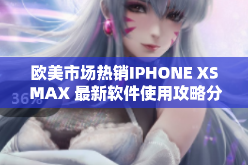 欧美市场热销IPHONE XS MAX 最新软件使用攻略分享