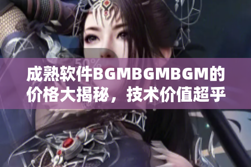 成熟软件BGMBGMBGM的价格大揭秘，技术价值超乎想象