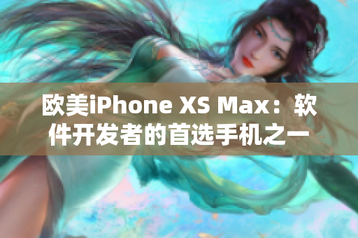 欧美iPhone XS Max：软件开发者的首选手机之一