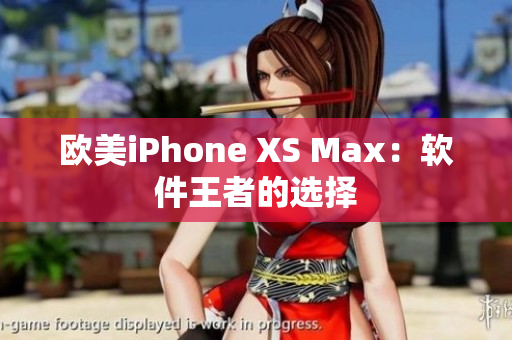 欧美iPhone XS Max：软件王者的选择