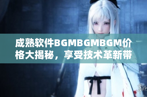 成熟软件BGMBGMBGM价格大揭秘，享受技术革新带来的便利和乐趣