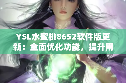 YSL水蜜桃8652软件版更新：全面优化功能，提升用户体验