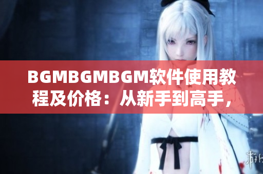 BGMBGMBGM软件使用教程及价格：从新手到高手，轻松掌握