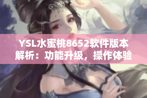 YSL水蜜桃8652软件版本解析：功能升级，操作体验全面提升