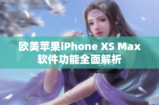 欧美苹果iPhone XS Max软件功能全面解析