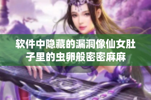 软件中隐藏的漏洞像仙女肚子里的虫卵般密密麻麻