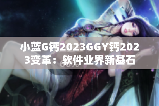 小蓝G钙2023GGY钙2023变革：软件业界新基石