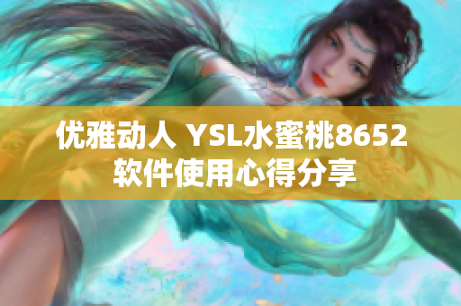 优雅动人 YSL水蜜桃8652 软件使用心得分享