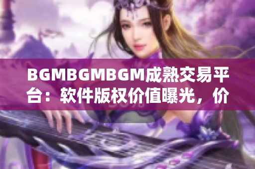 BGMBGMBGM成熟交易平台：软件版权价值曝光，价格真实透明