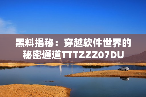 黑料揭秘：穿越软件世界的秘密通道TTTZZZ07DU