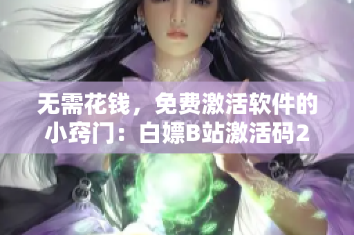 无需花钱，免费激活软件的小窍门：白嫖B站激活码2023